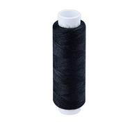 Hilo de Coser Resistente de Poliéster, Bobinas de Muchos Colores, Para Costura a Mano o a Máquinas, Bobinas de 200 m, Fabricado en Europa por Pasmanta desde 1953 (5610 - Negro)