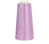 Hilo de coser ultrafino de doble cara teñido en oro y plata (100 g): poliéster de alta resistencia for manualidades y proyectos de costura en casa.(Pinkpurple)