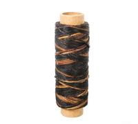 Hilo de cuero encerado, 50 m, hilo de coser a mano para proyectos de bricolaje, accesorios de costura resistentes para bordar y acolchar, varios colores (3447)