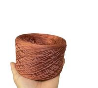 Hilo de encaje de seda de algodón puro, tejido a mano, con aguja de gancho y punzón, for faldas, ovillo de lana, tela suave for ropa, 1 unidad.(Rust red)