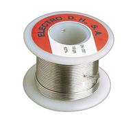 Hilo de estaño para soldadura, duradero y maleable, ideal para uniones eléctricas y reparaciones en sistemas de fontanería.