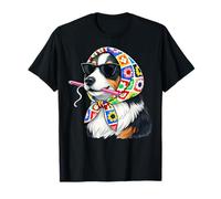 Hilo de Ganchillo Cuadrado Australiano de Perro Pastor Australiano Camiseta