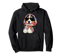 Hilo de Ganchillo Cuadrado Australiano de Perro Pastor Australiano Sudadera con Capucha