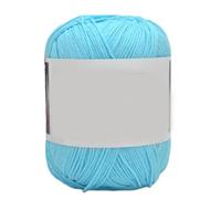 Hilo de ganchillo de 200 metros, hilo de algodón para suéter, bufanda, manualidades, bola para proyectos de punto de ganchillo, fibra natural