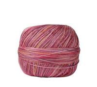 Hilo de Ganchillo Hilo de encaje fino verano for crochet, hecho a mano, materiales bricolaje utilizados for hacer manualidades(205Colorful Flowers)