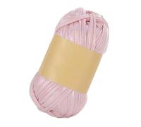 Hilo de imitación de cuero Hilo de crochet brillante imitación cuero 100 g, hilo metálico for camiseta 43,74 yd, ideal for tejer a mano bolsos, mantas, cojines y mucho más(Color 6)