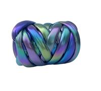 Hilo de imitación de cuero Hilo grueso y voluminoso de imitación cuero metálico 500 g, 15 unidades, for tejer a mano, cestas, mantas, alfombras, hilo gigante, bricolaje(Color 17)