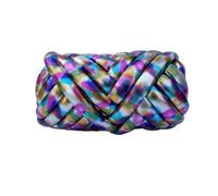 Hilo de imitación de cuero Hilo grueso y voluminoso de imitación cuero metálico 500 g, 15 unidades, for tejer a mano, cestas, mantas, alfombras, hilo gigante, bricolaje(Color 11)