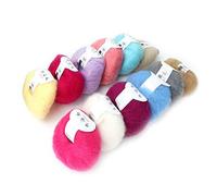 Hilo de lana de angora suave popular de Mohair para tejer de bricolaje (con un ganchillo)(1 set (12 colors))