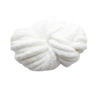 Hilo de lana de felpilla grueso, hilo de manta súper , hilo acrílico para tejer ganchillo, hilo de lana voluminoso, hilo de felpilla grueso y esponjoso para tejer (18 m)