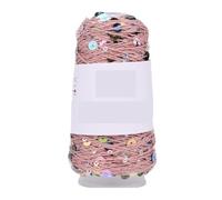 Hilo de lentejuelas 50 g, aproximadamente 160 m, hilo de lentejuelas, cuentas pequeñas 3 + 6, for tejer a mano y hacer a para Tejer a Mano(Color-11)
