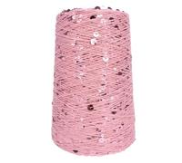 Hilo de lentejuelas 500g 3+6mm hilo de lentejuelas DIY hecho a mano tejer bolas grandes y pequeñas para Tejer a Mano(Color-85)