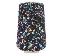 Hilo de lentejuelas 750M 250g hilo 6mm + 3,0mm lentejuelas DIY ropa trapo tejer grande para Tejer a Mano(Color-10)
