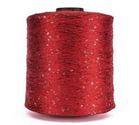 Hilo de lentejuelas con purpurina de 500G, hilo de ganchillo a mano, hilo para tejer ropa, hilo de costura con lentejuelas, hilo de tejer, lentejuelas
