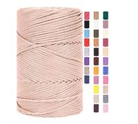 Hilo de macramé de 3 mm x 225 m, cuerda para ganchillo, bolsas, cordón de algodón, poliéster, hilo de panadero, cordel de algodón, cordón de macramé, hilo de algodón, hilo de algodón trenzado, hilo