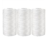 Hilo de macramé de algodón, 3 unidades de 50 g, hilo acrílico supersuave para principiantes y niños, para tejer y hacer ganchillo
