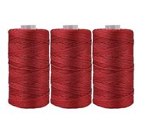 Hilo de macramé de algodón, 3 unidades de 50 g, hilo acrílico supersuave para principiantes y niños, para tejer y hacer ganchillo