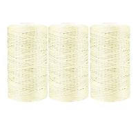 Hilo de macramé de algodón, 3 unidades de 50 g, hilo acrílico supersuave para principiantes y niños, para tejer y hacer ganchillo