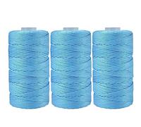 Hilo de macramé de algodón, 3 unidades de 50 g, hilo acrílico supersuave para principiantes y niños, para tejer y hacer ganchillo