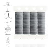 Hilo de Manualidades Plateado 0,3mm x 200m, 4 Rollos de Hilo para Joyería Fino, Hilo para Cuentas, Hilo Floral,Hilo Plateado,Hilo Suave para Fabricación de Joyas, Ramos, Envoltura de Tallos,DIY