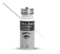 Hilo de Mapeo de Cejas 30m, Cadena de Cejas Pretintada con Tinta Blanca, Pre Inked Brow Mapping String para Microblading, Medición y Diseño de Ceja, Maquillaje Permanente