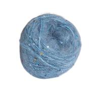 Hilo de Mohair con Lentejuelas Brillantes - 1 Bobina de Lana Suave y Fluffy para Tejer y Crochet, Hilo Mezclado Elegante para Jersey, Bufandas y Proyectos de Manualidad (A05)