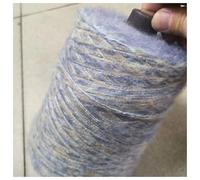 Hilo de mohair degradado de 500 g, súper suave y cómodo for tejer a mano, tejer bufandas, gorros, suéteres, crochet, bricolaje, hilo de lana de 3 capas, rosa(Aqua Blue World)