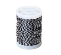 Hilo de nailon 400D para servir cuerda de arco de 120 m, rollo de 0.020 pulgadas de diámetro, resistencia a la tracción de 15.4 kg para miradas y cerdas de bigotes (blanco)