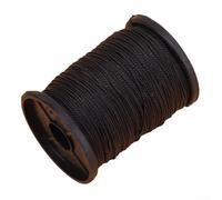 Hilo de nailon de alta durabilidad para reparación de zapatos y proyectos de costura a mano, ideal para todas las técnicas de tejido (negro)