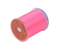 Hilo de nailon fluorescente 200D para atar moscas para la construcción del cuerpo de mosca, diseñado para mejorar la visibilidad del cebo en entornos de agua dulce (rosa)
