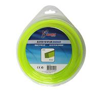 Hilo de nylon para desbrozadoras 4MM 15MT cuadrado Kawapower - Bricoferr