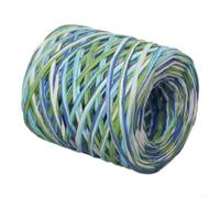 Hilo de papel de rafia de 200 m, cuerda de hilo tejida a mano para envolver joyas, hacer ramos de álbumes de recortes, rafia colorida (colores mixtos C)