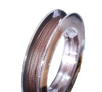 Hilo de Pescar Alambre con núcleo de Acero Trenzado 4 hebras, multifilamento Interior PE, Aparejos Pesca súper Fuertes for en Barco para Colgar(1.5-0.20mm-18lb)