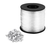 Hilo de Pescar de 0,8 MM x 200 M, Hilo Invisible Fuerte y Resistente a Desgarros, Sedal para Manualidades DIY y Joyería, Colgantes de Pescar