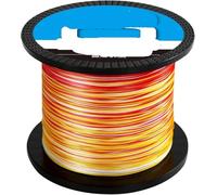 Hilo de Pescar monofilamento, 8X 8 Strands Braided PE Fishing Line Multicolor Multiple Sizes for Carp(8X-Flash,500M-5.0-75LB)