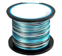 Hilo de Pescar monofilamento, Braided Multifilament PE Fishing Line For Saltwater Carp Multicolor Multiple Sizes(8X-Blue,3000M-6.0-85LB)