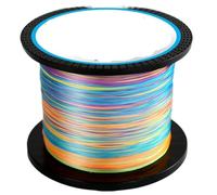 Hilo de Pescar monofilamento, Braided Multifilament PE Fishing Line For Saltwater Carp Multicolor Multiple Sizes(8X-Multicolor,1000M-4.0-60LB)