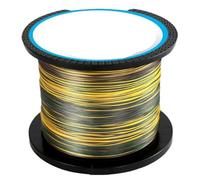 Hilo de Pescar monofilamento, Braided Multifilament PE Fishing Line For Saltwater Carp Multicolor Multiple Sizes(8X-Green,500M-1.0-20LB)
