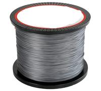 Hilo de Pescar monofilamento, Braided Multifilament PE Fishing Line For Saltwater Carp Multicolor Multiple Sizes(4X-Gray,500M-1.0-20LB)