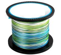 Hilo de Pescar monofilamento, Braided Multifilament PE Fishing Line For Saltwater Carp Multicolor Multiple Sizes(8X-Camo Aqua,500M-0.8-16LB)