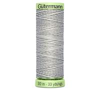 Hilo de pespunte Gutermann de 30 metros, color gris, 38