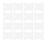 Hilo de Plástico Bobinas 200 Piezas Transparente | Organizador con Orificios Colgantes y Ranuras para Hilo, Adecuado para Manualidades y Orden del Taller