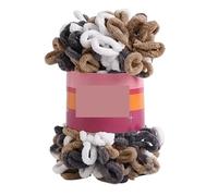 Hilo de poliéster for bucle dedo: lana gruesa hecha a mano for tejer ganchillo DIY, perfecto for confeccionar mantas y arte punto(Color-12)