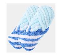 Hilo de poliéster grueso for tejer a mano, hilo ganchillo voluminoso for sombrero, manta, estera, casa mascotas, cuerda for suéter, 500g en total, 2 uds Para Tejer A Mano(2PCS 39 blue white)