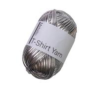 Hilo de poliéster para camiseta, hilo brillante de 40 m, cordón de ganchillo brillante, material de tira elástica para tejer, hilo de fibra suave para manualidades, decoración del hogar, joyería de