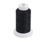 Hilo de polilite s?lido Sulky Of America de 60 wt, 1650 yardas, color negro