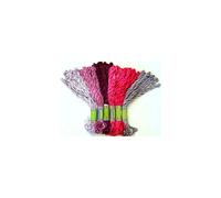 Hilo de punto de cruz de sat n sedoso ThreadNanny, 60 madejas, tonos morados.