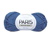 Drops Paris - Hilo de algodón reciclado Denim 102, color azul