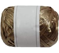 Hilo de rafia de fibra 100% natural de 40 g, hilo de rafia for tejer a crochet, hilo de rafia de verano, hilo for hacer bolsos, hilo de rafia for tejer a mano, hilo de moda(Gold)