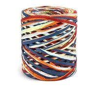 Hilo de rafia, Hilo de paja rafia, rollo 100M, Multicolor for tejer, ganchillo, bricolaje(06-multicolor)